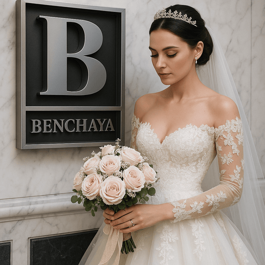 Benchaya Luxury Bridal Bouquet – Rosé Roses Arrangement - BENCHAYA