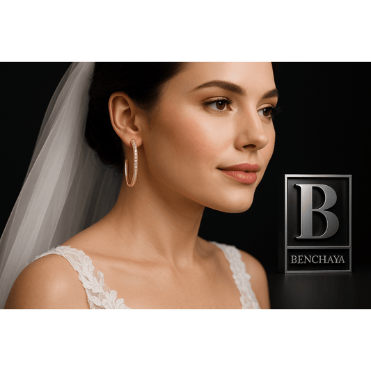 Benchaya Luxury Hoop Earrings – 18K Gold Plated - BENCHAYA